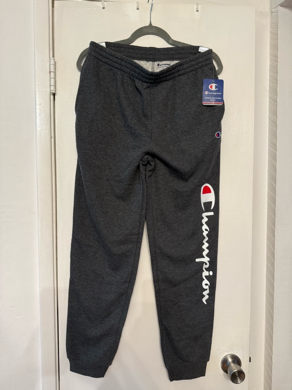 Champion Kids Dark Gray Logo Jogger Sweatpants